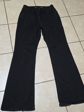 Old Navy Black High-Rise Wow Flare Jeans